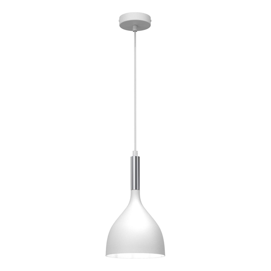 Żyrandol na lince NOAK 1xE27/15W/230V biały/chrom błyszczący