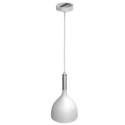 Żyrandol na lince NOAK 1xE27/15W/230V biały/chrom błyszczący