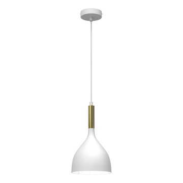 Żyrandol na lince NOAK 1xE27/15W/230V biały/złoty