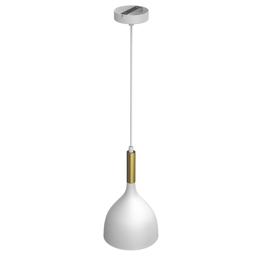 Żyrandol na lince NOAK 1xE27/15W/230V biały/złoty