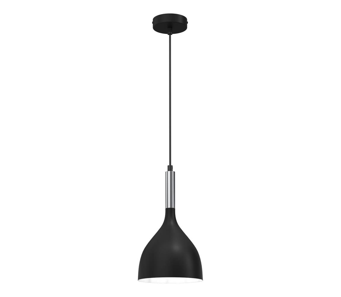 Żyrandol na lince NOAK 1xE27/15W/230V czarny/chrom