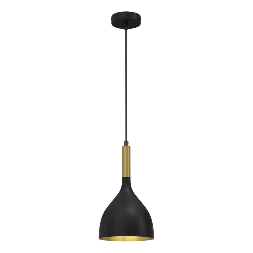 Żyrandol na lince NOAK 1xE27/15W/230V czarny/złoty