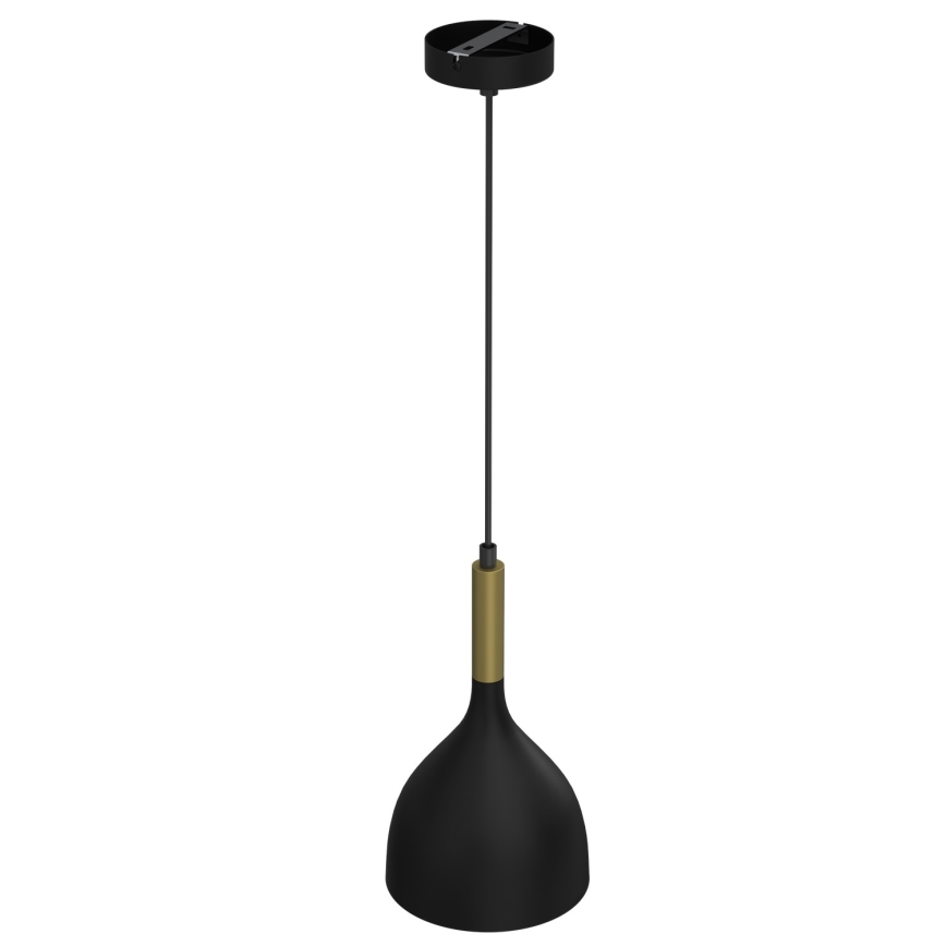 Żyrandol na lince NOAK 1xE27/15W/230V czarny/złoty