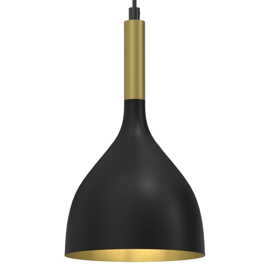 Żyrandol na lince NOAK 1xE27/15W/230V czarny/złoty
