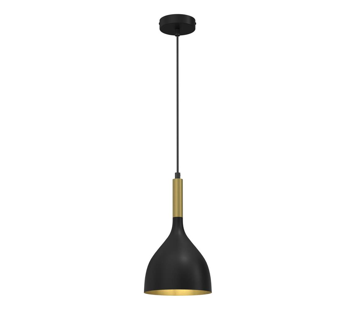 Żyrandol na lince NOAK 1xE27/15W/230V czarny/złoty