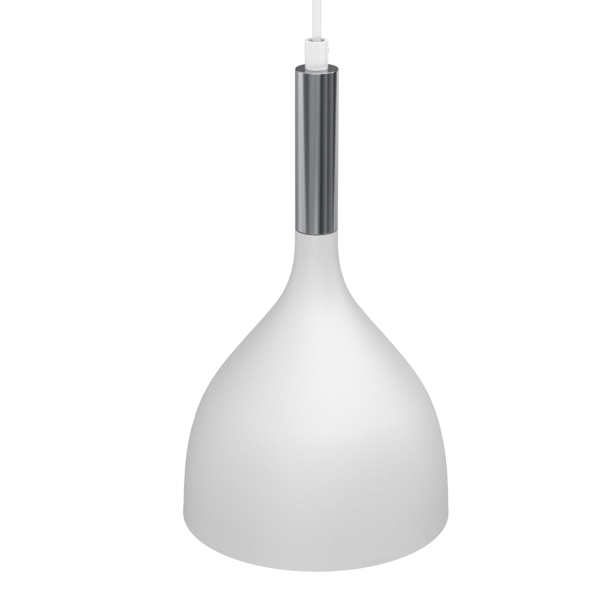 Żyrandol na lince NOAK 2xE27/15W/230V biały/chrom błyszczący
