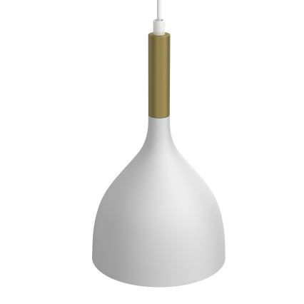 Żyrandol na lince NOAK 2xE27/15W/230V biały/złoty
