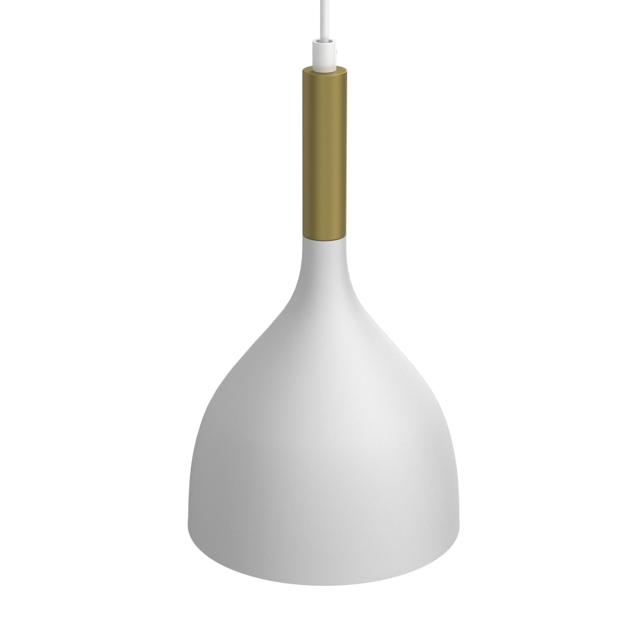 Żyrandol na lince NOAK 2xE27/15W/230V biały/złoty