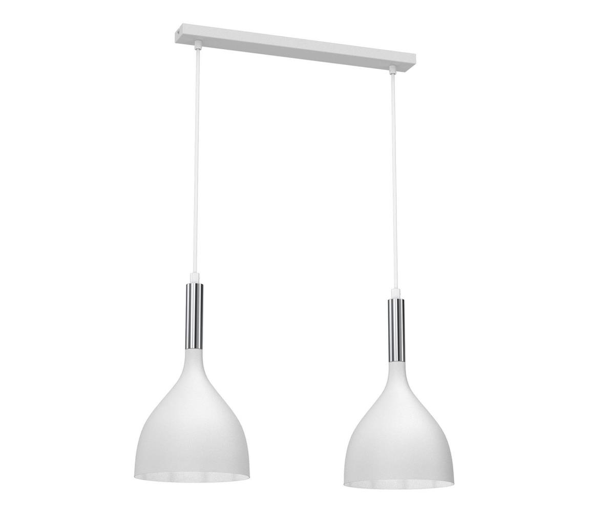Żyrandol na lince NOAK 2xE27/15W/230V biały/chrom