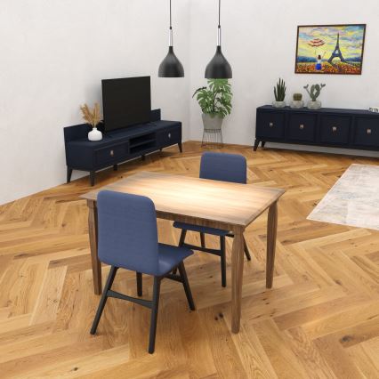 Żyrandol na lince NOAK 2xE27/15W/230V czarny/chrom błyszczący