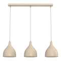 Żyrandol na lince NOAK CLASSIC 3xE27/15W/230V beżowy