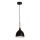 Żyrandol na lince NOAK WOOD 1xE27/15W/230V czarny/buk