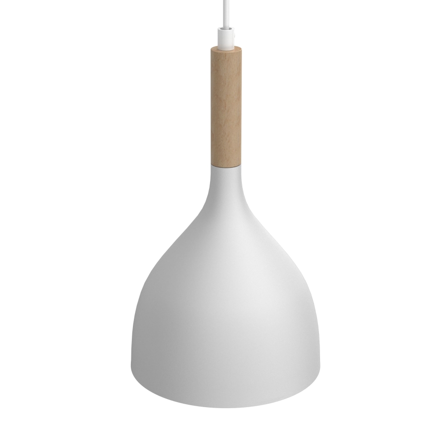 Żyrandol na lince NOAK WOOD 2xE27/15W/230V biały/buk