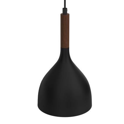 Żyrandol na lince NOAK WOOD 2xE27/15W/230V czarny/buk