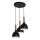Żyrandol na lince NOAK WOOD 3xE27/15W/230V czarny/buk