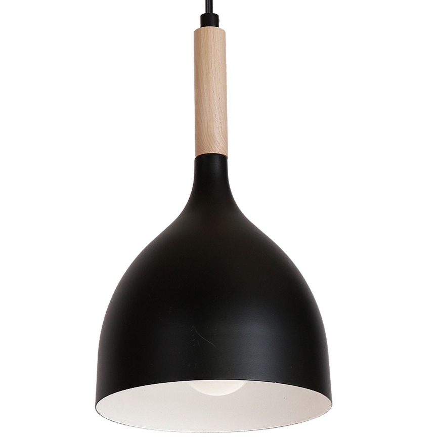Żyrandol na lince NOAK WOOD 5xE27/60W/230V