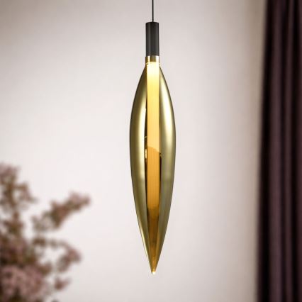 Żyrandol na lince NORDIC 1xG9/5W/230V czarny/złoty