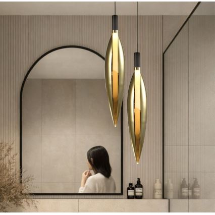 Żyrandol na lince NORDIC 1xG9/5W/230V czarny/złoty