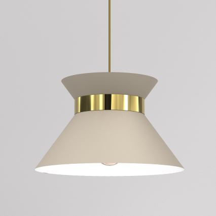 Żyrandol na lince NORGE 1xE27/15W/230V beżowy/złoty