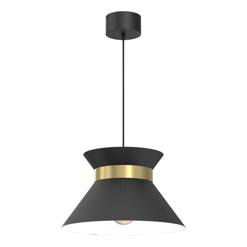 Żyrandol na lince NORGE 1xE27/15W/230V czarny/złoty