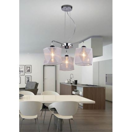 Żyrandol na lince NOSJA 3xE27/40W/230V