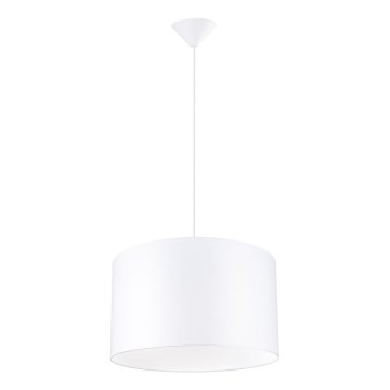 Żyrandol na lince NOVA 1xE27/15W/230V śr. 40 cm biały
