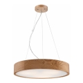 Żyrandol na lince OAK 3xE27/60W/230V dąb ø 47,5 cm