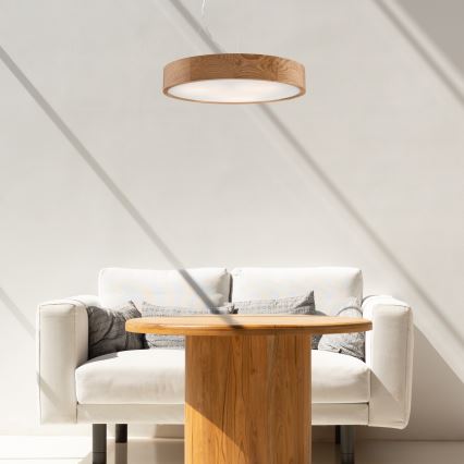 Żyrandol na lince OAK 3xE27/60W/230V dąb ø 47,5 cm