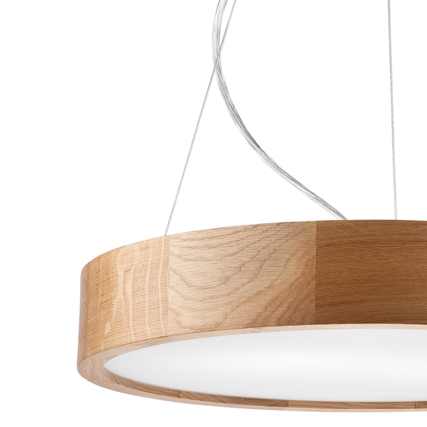 Żyrandol na lince OAK 3xE27/60W/230V dąb ø 47,5 cm