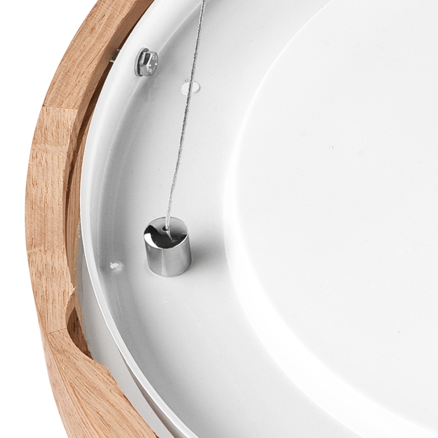 Żyrandol na lince OAK SLIM 2xE27/60W/230V ø 37 cm dąb