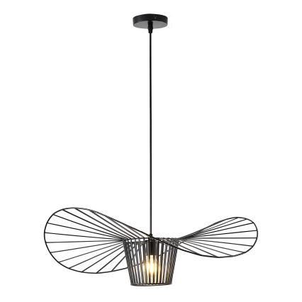 Żyrandol na lince OGGI 1xE27/40W/230V śr. 60 cm czarny