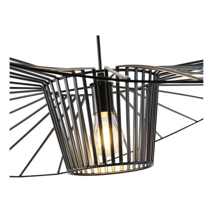 Żyrandol na lince OGGI 1xE27/40W/230V śr. 100 cm czarny