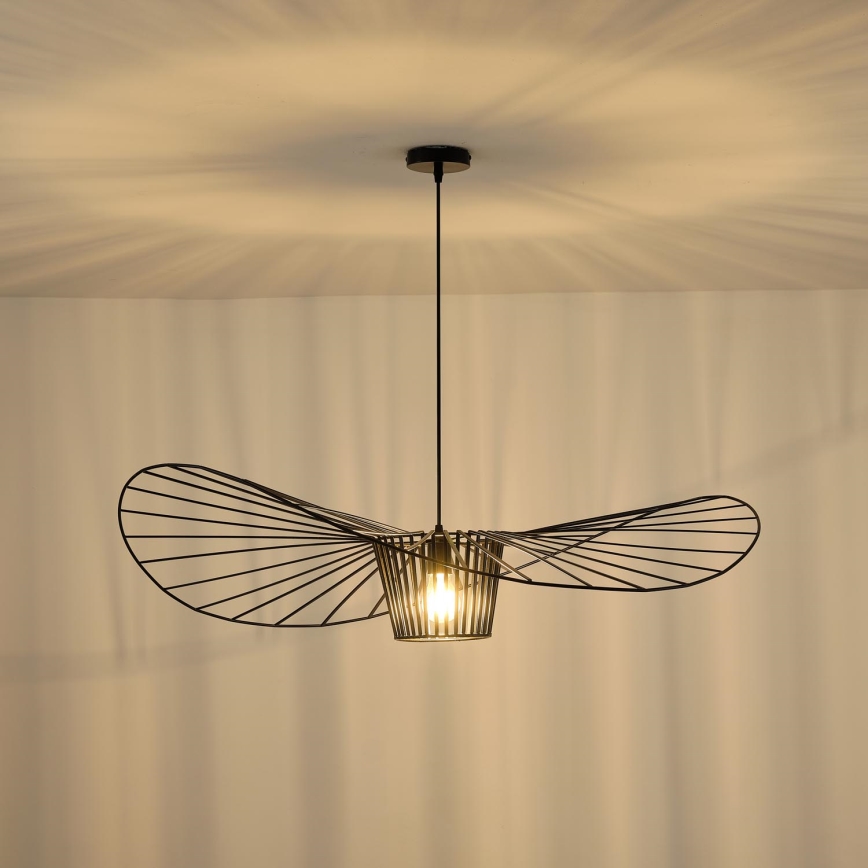 Żyrandol na lince OGGI 1xE27/40W/230V śr. 100 cm czarny