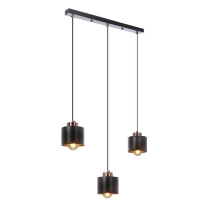 Żyrandol na lince OLENA 3xE27/60W/230V czarny