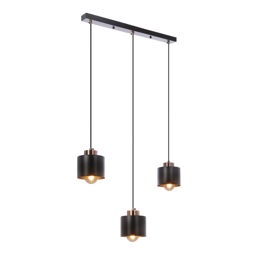 Żyrandol na lince OLENA 3xE27/60W/230V czarny