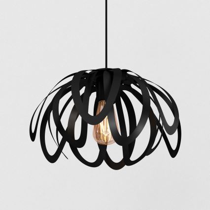 Żyrandol na lince ORCHID 1xE27/60W/230V czarny
