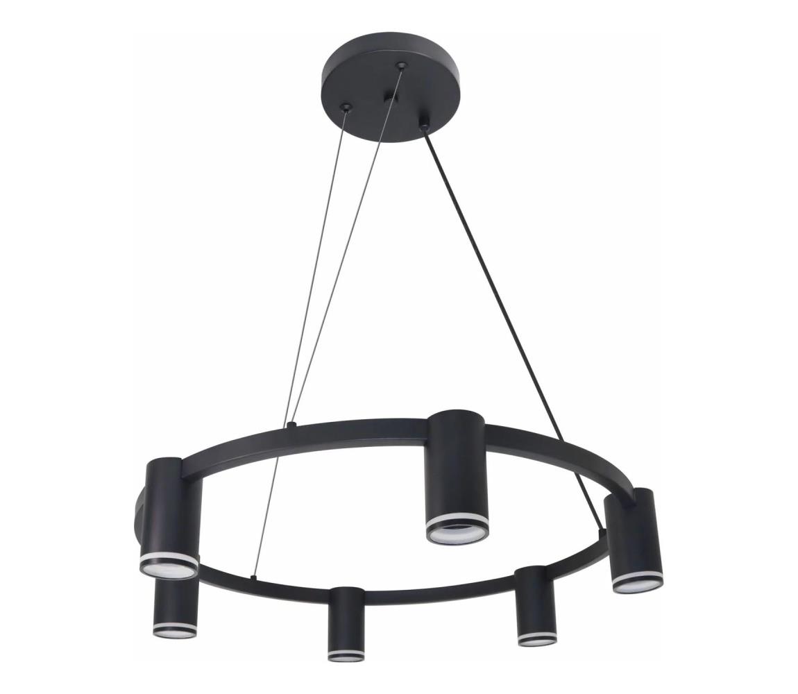Żyrandol na lince PARIS 6xGU10/12W/230V czarne