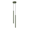 Żyrandol na lince PASTELO 2xG9/8W/230V zielony
