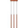Żyrandol na lince PASTELO 3xG9/8W/230V czerwony