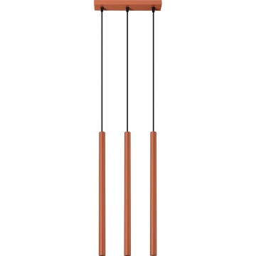 Żyrandol na lince PASTELO 3xG9/8W/230V czerwony