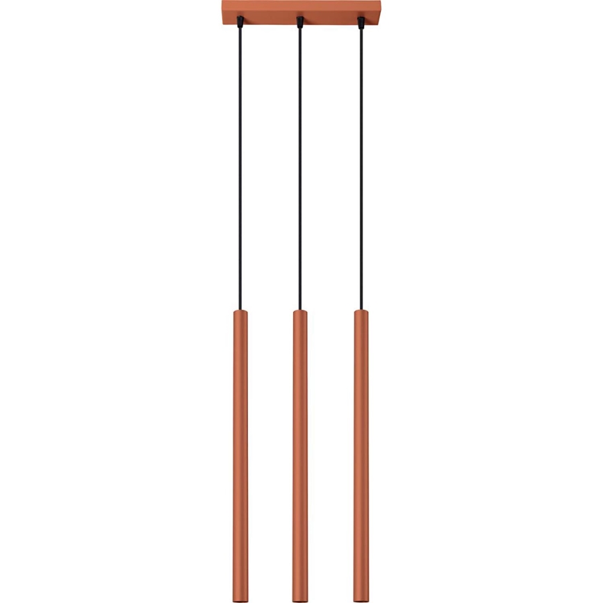 Żyrandol na lince PASTELO 3xG9/8W/230V czerwony