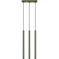 Żyrandol na lince PASTELO 3xG9/8W/230V zielony