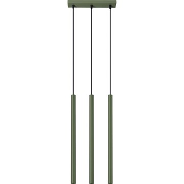 Żyrandol na lince PASTELO 3xG9/8W/230V zielony
