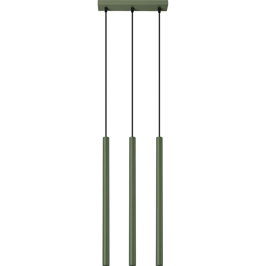 Żyrandol na lince PASTELO 3xG9/8W/230V zielony