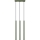 Żyrandol na lince PASTELO 3xG9/8W/230V zielony