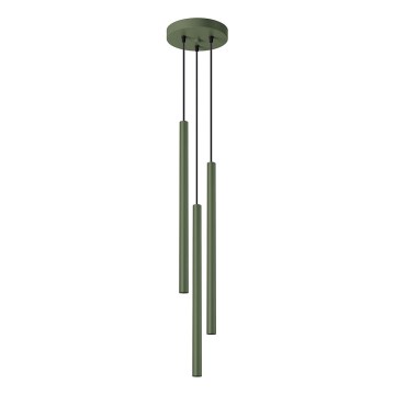 Żyrandol na lince PASTELO 3xG9/8W/230V zielony