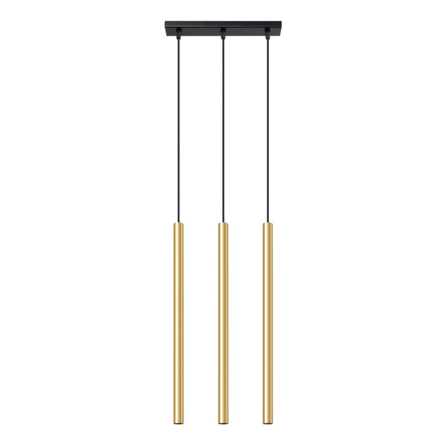 Żyrandol na lince PASTELO 3xG9/8W/230V złoty