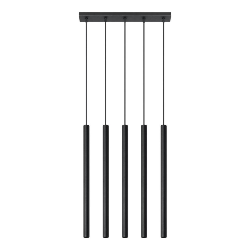 Żyrandol na lince PASTELO 5 5xG9/12W/230V czarny