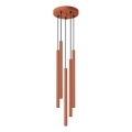 Żyrandol na lince PASTELO 5xG9/8W/230V czerwony
