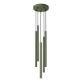 Żyrandol na lince PASTELO 5xG9/8W/230V zielony